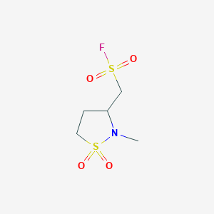 (2-Methyl-1,1-dioxo-1,2-thiazolidin-3-yl)methanesulfonyl fluoride