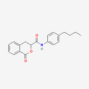 molecular formula C20H21NO3 B2395893 N-(4-butylphenyl)-1-oxo-3,4-dihydro-1H-isochromene-3-carboxamide CAS No. 618392-74-8