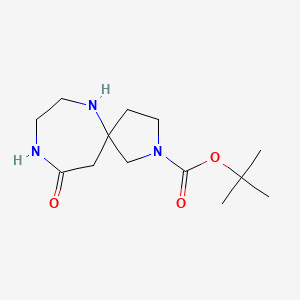 molecular formula C13H23N3O3 B2395897 Tert-butyl 10-oxo-2,6,9-triazaspiro[4.6]undecane-2-carboxylate CAS No. 2251054-53-0