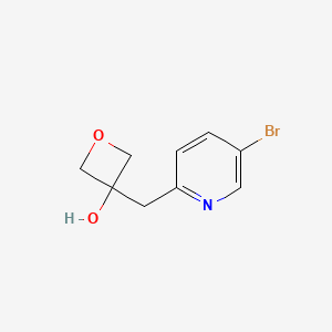 molecular formula C9H10BrNO2 B2395898 3-[(5-Bromopyridin-2-yl)methyl]oxetan-3-ol CAS No. 2110932-78-8