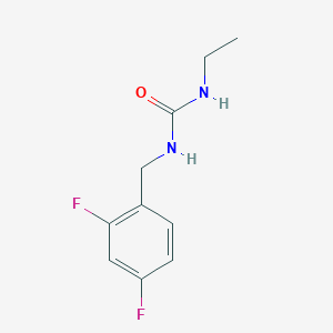 molecular formula C10H12F2N2O B2395924 1-[(2,4-Difluorophenyl)methyl]-3-ethylurea CAS No. 1603398-92-0
