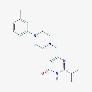 2-isopropyl-6-{[4-(3-methylphenyl)piperazino]methyl}-4(3H)-pyrimidinone