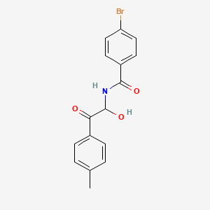 4-bromo-N-[1-hydroxy-2-(4-methylphenyl)-2-oxoethyl]benzamide