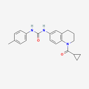 1-(1-(Cyclopropanecarbonyl)-1,2,3,4-tetrahydroquinolin-6-yl)-3-(p-tolyl)urea