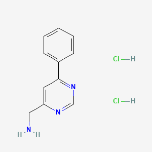 (6-Phenylpyrimidin-4-yl)methanamine dihydrochloride