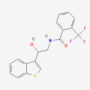 N-(2-(benzo[b]thiophen-3-yl)-2-hydroxyethyl)-2-(trifluoromethyl)benzamide