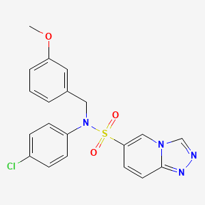 N-(4-chlorophenyl)-N-(3-methoxybenzyl)[1,2,4]triazolo[4,3-a]pyridine-6-sulfonamide