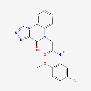 N-(5-chloro-2-methoxyphenyl)-2-(4-oxo[1,2,4]triazolo[4,3-a]quinoxalin-5(4H)-yl)acetamide