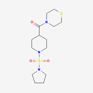 (1-(Pyrrolidin-1-ylsulfonyl)piperidin-4-yl)(thiomorpholino)methanone