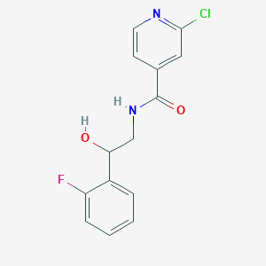 2-Chloro-N-[2-(2-fluorophenyl)-2-hydroxyethyl]pyridine-4-carboxamide