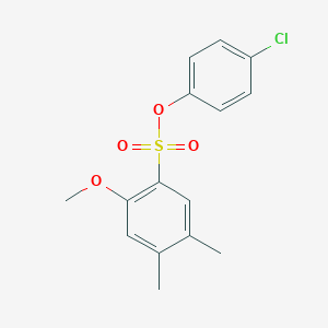 (4-Chlorophenyl) 2-methoxy-4,5-dimethylbenzenesulfonate