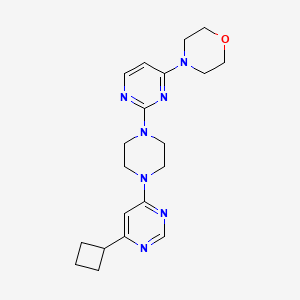 4-[2-[4-(6-Cyclobutylpyrimidin-4-yl)piperazin-1-yl]pyrimidin-4-yl]morpholine