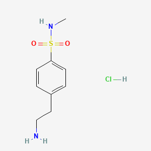 4-(2-aminoethyl)-N-methylbenzene-1-sulfonamide hydrochloride