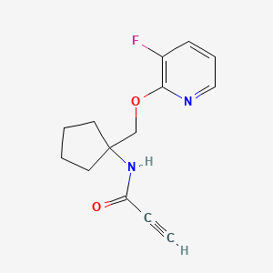 N-[1-[(3-Fluoropyridin-2-yl)oxymethyl]cyclopentyl]prop-2-ynamide