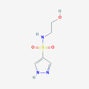 N-(2-hydroxyethyl)-1H-pyrazole-4-sulfonamide