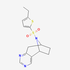 (5R,8S)-10-((5-ethylthiophen-2-yl)sulfonyl)-6,7,8,9-tetrahydro-5H-5,8-epiminocyclohepta[d]pyrimidine