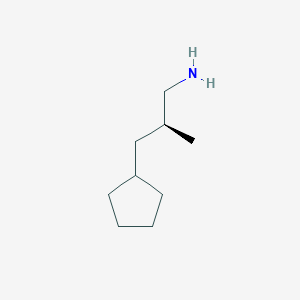 (2S)-3-Cyclopentyl-2-methylpropan-1-amine