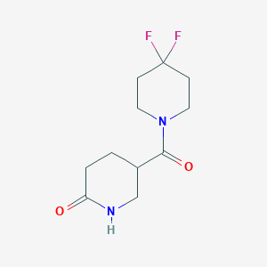 5-(4,4-Difluoropiperidine-1-carbonyl)piperidin-2-one
