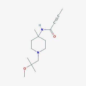 molecular formula C15H26N2O2 B2395995 N-[1-(2-Methoxy-2-methylpropyl)-4-methylpiperidin-4-yl]but-2-ynamide CAS No. 2411250-80-9
