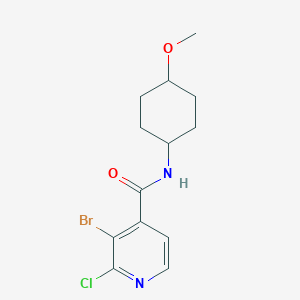 3-Bromo-2-chloro-N-(4-methoxycyclohexyl)pyridine-4-carboxamide