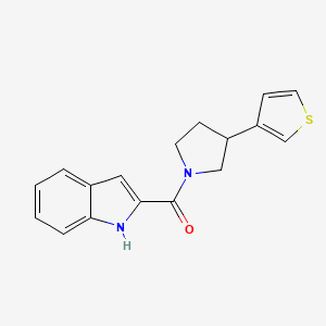 (1H-indol-2-yl)(3-(thiophen-3-yl)pyrrolidin-1-yl)methanone