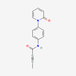 N-[4-(2-oxo-1,2-dihydropyridin-1-yl)phenyl]but-2-ynamide