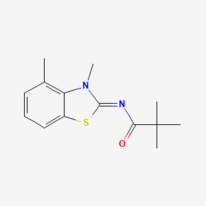 (Z)-N-(3,4-dimethylbenzo[d]thiazol-2(3H)-ylidene)pivalamide