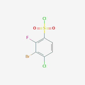 3-Bromo-4-chloro-2-fluorobenzene-1-sulfonyl chloride