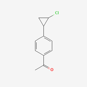 1-[4-(2-Chlorocyclopropyl)phenyl]ethan-1-one