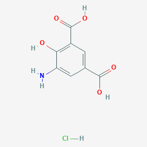 molecular formula C8H8ClNO5 B2396034 5-Amino-4-hydroxyisophthalic acid hydrochloride CAS No. 628262-26-0