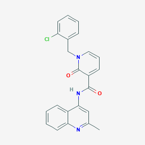 molecular formula C23H18ClN3O2 B2396069 1-(2-chlorobenzyl)-N-(2-methylquinolin-4-yl)-2-oxo-1,2-dihydropyridine-3-carboxamide CAS No. 923690-64-6
