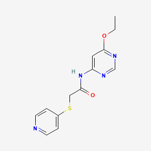 molecular formula C13H14N4O2S B2396070 N-(6-ethoxypyrimidin-4-yl)-2-(pyridin-4-ylthio)acetamide CAS No. 1396860-16-4