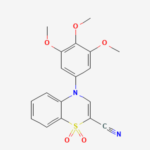molecular formula C18H16N2O5S B2396112 3-{[6-(4-氟苯基)嘧啶-4-基]氧基}-N-(4-异丙苯基)苯甲酰胺 CAS No. 1207031-93-3