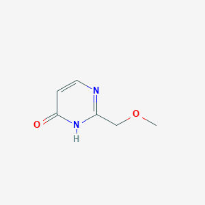 molecular formula C6H8N2O2 B2396126 2-(Methoxymethyl)pyrimidin-4(1H)-one CAS No. 34274-23-2