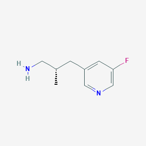 molecular formula C9H13FN2 B2396130 (2S)-3-(5-Fluoropyridin-3-yl)-2-methylpropan-1-amine CAS No. 2248171-72-2