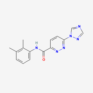 molecular formula C15H14N6O B2396137 N-(2,3-dimethylphenyl)-6-(1H-1,2,4-triazol-1-yl)pyridazine-3-carboxamide CAS No. 1448072-84-1