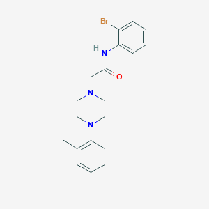 N-(2-bromophenyl)-2-[4-(2,4-dimethylphenyl)piperazin-1-yl]acetamide