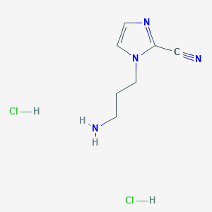 1-(3-Aminopropyl)imidazole-2-carbonitrile;dihydrochloride