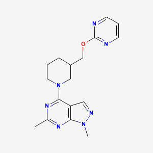 1,6-Dimethyl-4-[3-(pyrimidin-2-yloxymethyl)piperidin-1-yl]pyrazolo[3,4-d]pyrimidine
