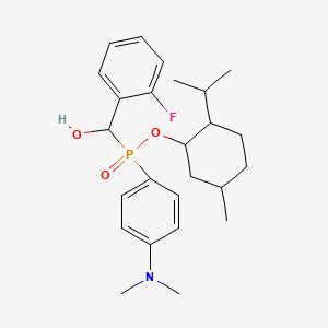 2-Isopropyl-5-methylcyclohexyl (4-(dimethylamino)phenyl)((2-fluorophenyl)(hydroxy)methyl)phosphinate