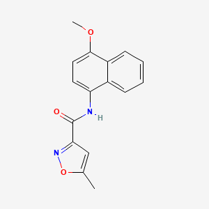 N-(4-methoxynaphthalen-1-yl)-5-methylisoxazole-3-carboxamide