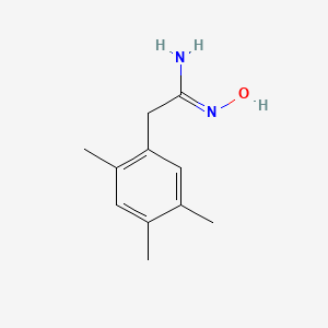 molecular formula C11H16N2O B2396227 N'-hydroxy-2-(2,4,5-trimethylphenyl)ethanimidamide CAS No. 885952-92-1