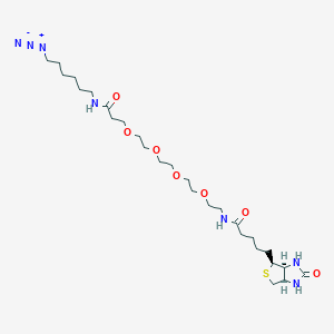 molecular formula C27H49N7O7S B2396260 Biotin-PEG4-Amide-C6-Azide 