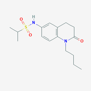 molecular formula C16H24N2O3S B2396268 N-(1-butyl-2-oxo-1,2,3,4-tetrahydroquinolin-6-yl)propane-2-sulfonamide CAS No. 941992-31-0