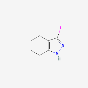 molecular formula C7H9IN2 B2396271 3-Iodo-4,5,6,7-tetrahydro-1H-indazole CAS No. 945925-78-0