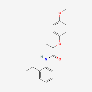 molecular formula C18H21NO3 B2396282 N-(2-ethylphenyl)-2-(4-methoxyphenoxy)propanamide CAS No. 302806-58-2