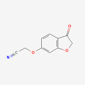 molecular formula C10H7NO3 B2396291 2-[(3-Oxo-2,3-dihydro-1-benzofuran-6-yl)oxy]acetonitrile CAS No. 866156-75-4
