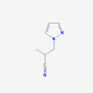 2-methyl-3-(1H-pyrazol-1-yl)propanenitrile
