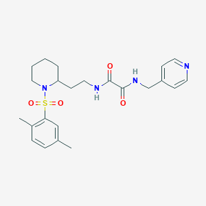 N1-(2-(1-((2,5-dimethylphenyl)sulfonyl)piperidin-2-yl)ethyl)-N2-(pyridin-4-ylmethyl)oxalamide