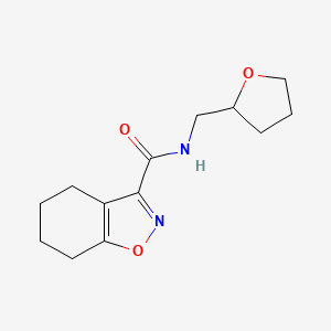 N-((tetrahydrofuran-2-yl)methyl)-4,5,6,7-tetrahydrobenzo[d]isoxazole-3-carboxamide